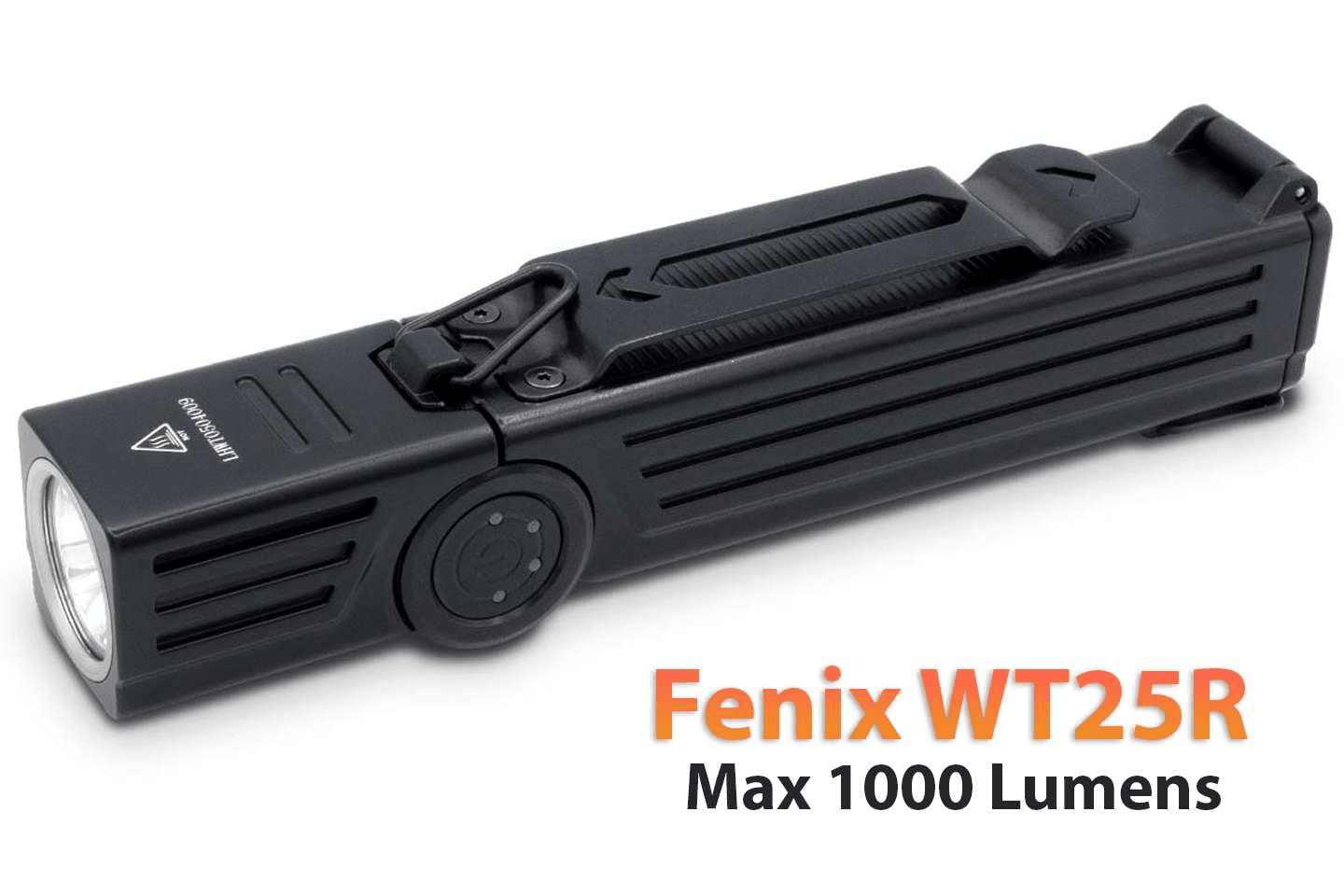 Fenix WT25R lampe professionnelle rechargeable à tête pivotante - 1000 lumens Site Officiel FENIX® - Votre boutique en ligne Fenix®