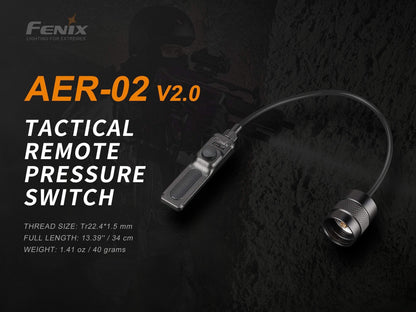 Interrupteur déporté AER-02 V2.0 - compatible Fenix TK15, TK22, TK15 UE, TK09, PD35V2.0, PD35 TAC, PD32, UC35, FD41, FD40 Site Officiel FENIX® - Votre boutique en ligne Fenix®