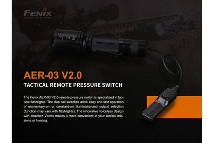 Interrupteur déporté AER 03 V2.0 - Fenix TK16, TK20R, TK25, TK25 Red, TK25 R&B, TK25 IR, TK32 Site Officiel FENIX® - Votre boutique en ligne Fenix®