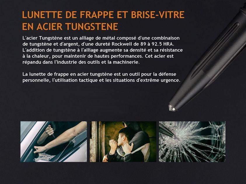 STYLO TACTIQUE FENIX HALBERD T5 - Noir Site Officiel FENIX® - Votre boutique en ligne Fenix®