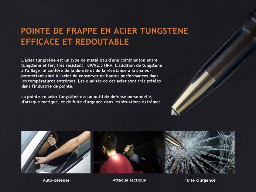 STYLO TACTIQUE FENIX HALBERD T5TI TITANIUM - Bleu orage ou Gris sidéral Site Officiel FENIX® - Votre boutique en ligne Fenix®