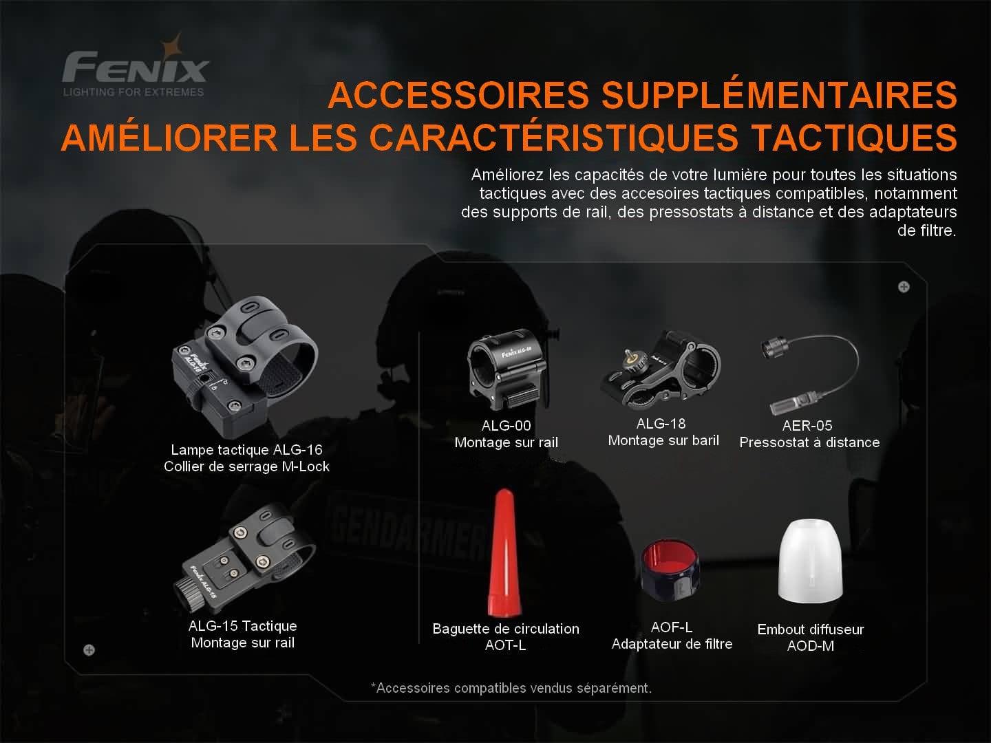 Lampe Torche Fenix TK22 TAC – 2800 Lumens