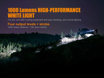 TK25 Red Version - 1000 Lumens blanc et 310 Lumens rouge Site Officiel FENIX® - Votre boutique en ligne Fenix®